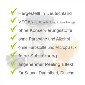 SaunaSalz Honig Vorteile