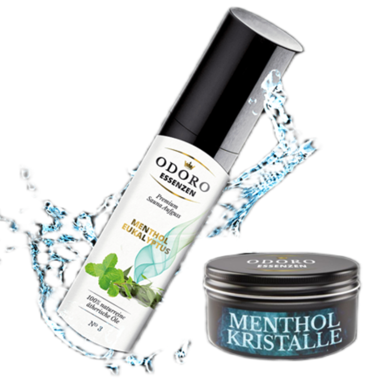 Set Menthol Aufguss und Kristalle