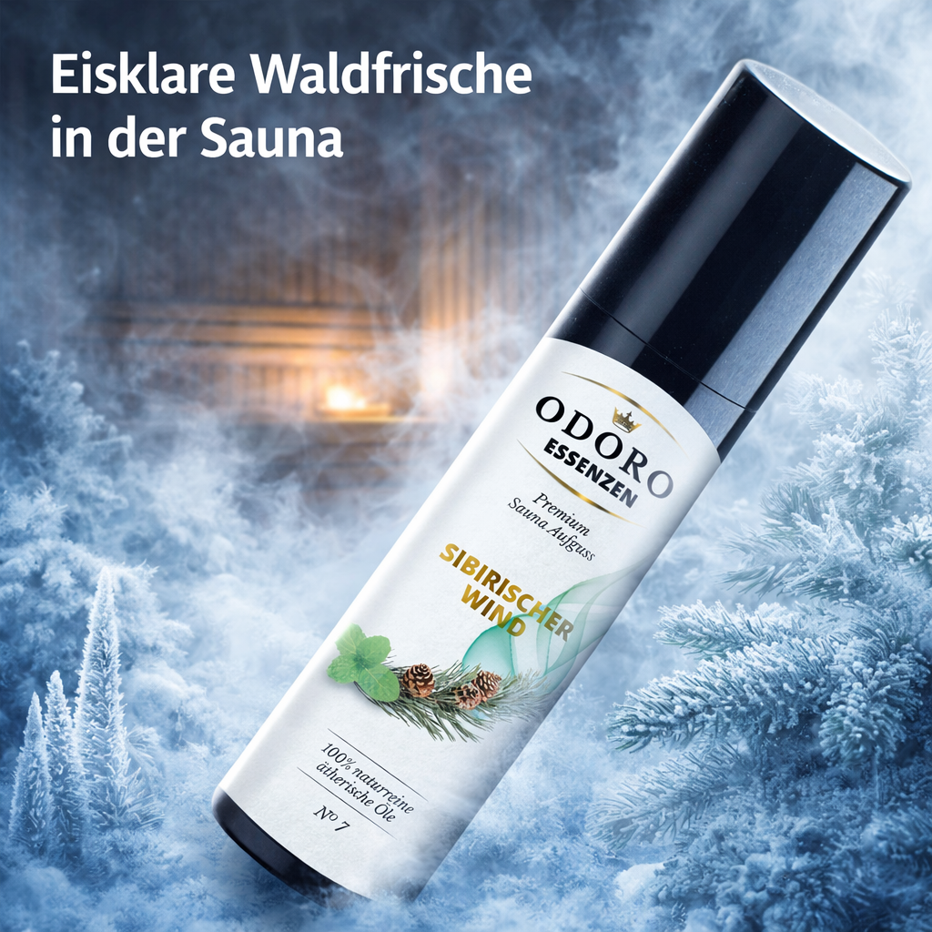 Eisklare Waldfrische in der Sauna